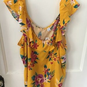 Old Navy: Summery Convertible Ruffle-Top Blouse